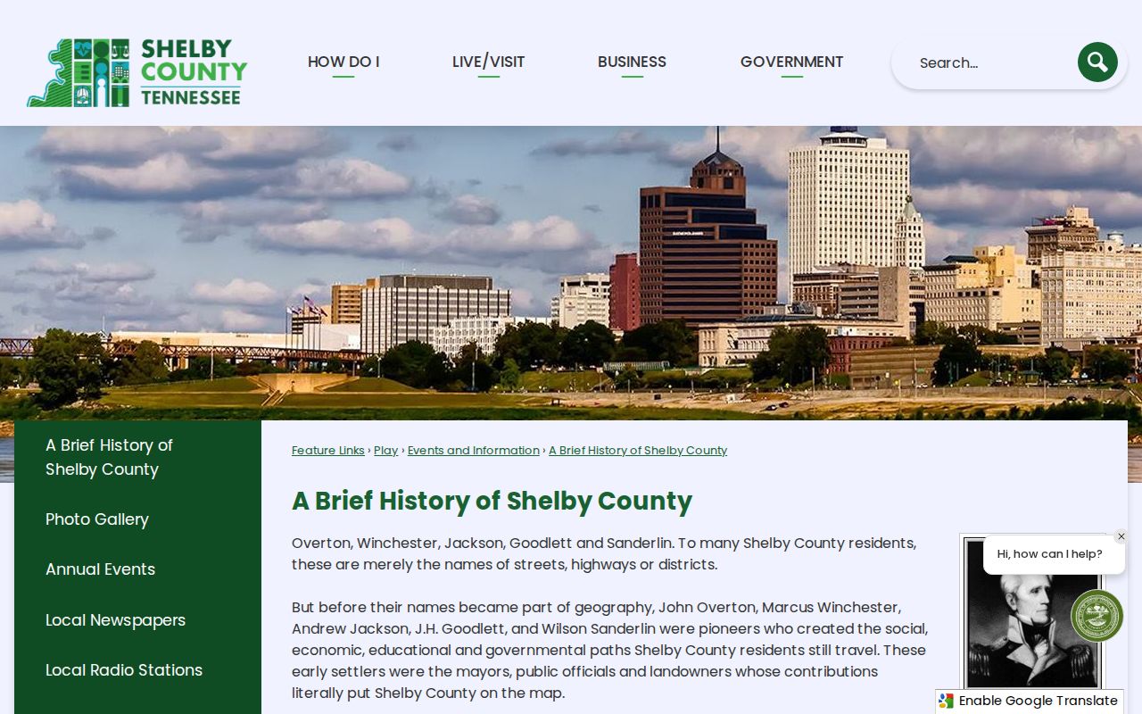 Shelby County official history of the 201 Poplar Criminal Justice Center
